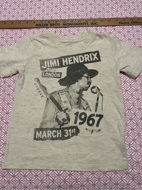 Jimi Hendrix Graphic Tee - Heather Light Gray - Kids